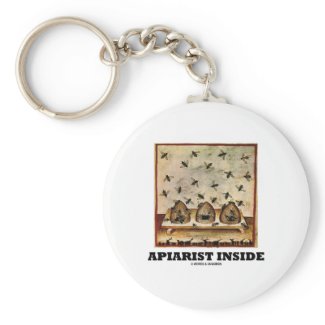 Apiarist Inside (Tacuina sanitatis 14th Century) keychain