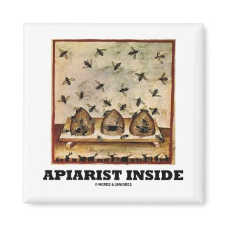 Apiarist Inside (Tacuina sanitatis 14th Century) magnet