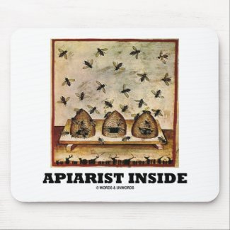 Apiarist Inside (Tacuina sanitatis 14th Century) mousepad
