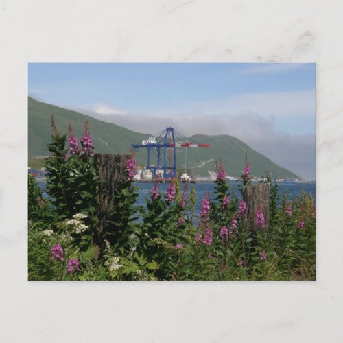 APL Crane in Dutch Harbor, Alaska postcard