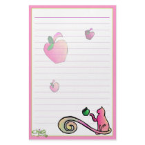 Apl Kat Stationery~ by chiaqproductions Apl Kat Stationery~