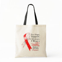 Aplastic Anemia Support Hope Awareness Tote Bags