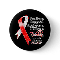 Aplastic Anemia Support Hope Awareness Pinback Buttons