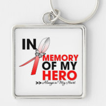 Aplastic Anemia Tribute In Memory of My Hero Keychain