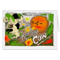 Apocalypse Cow Funny Gifts Tees Cards Mugs Etc cards