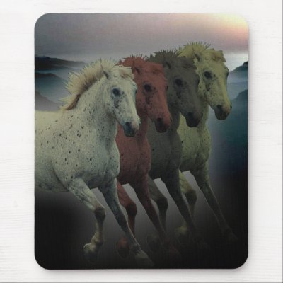 Apocalypse Horse Mouse pad by southerndove