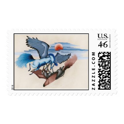 "Apocalypse" Postage Stamps by paintonmypaws