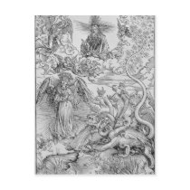 Apocalyptical scene postcards