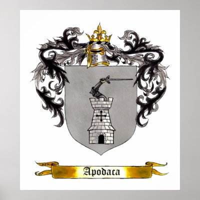 Apodaca Shield of Arms Poster by ShieldMasters