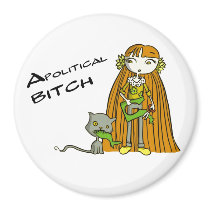 Apolitical BITCH magnets
