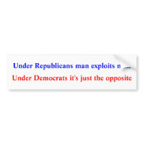 Apolitical bumpersticker bumper sticker