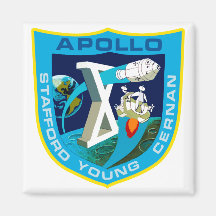 Apollo 10:  To The Moon Again! Fridge Magnets