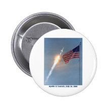 Apollo 11 Launch July 16, 1969 Pinback Buttons