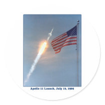 Apollo 11 Launch July 16, 1969 Stickers