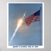 Apollo 11 Launch to the Moon, July 16, 1969 Print