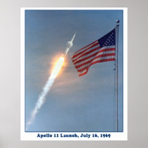 Apollo 11 Launch to the Moon, July 16, 1969 Print