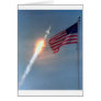 Apollo 11 launch, with flag, NASA Cards