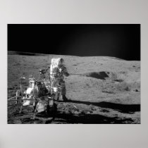 Apollo 14 Astronaut on the Moon Print