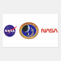 Apollo 14:  We Golf The Moon Rectangular Stickers