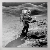 Apollo 15 Astronaut on the Moon Posters