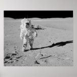 Apollo 16 Astronaut on the Moon Poster
