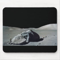 Apollo 17 Astronaut and Vehicle on the Moon Mousepad
