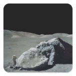 Apollo 17 Astronaut and Vehicle on the Moon Stickers