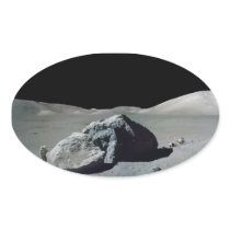 Apollo 17 Astronaut and Vehicle on the Moon Stickers