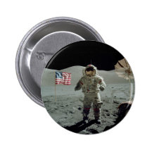 Apollo 17 Astronaut in the Taurus Littrow Valley Button