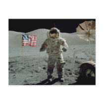 Apollo 17 Astronaut in the Taurus Littrow Valley Postcard