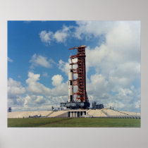 Apollo 17 at the Launch Pad Print