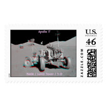 Apollo 17 / Lunar Rover / 3D Postage Stamps