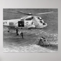 Apollo 17 Splashdown and Recovery Print