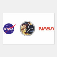 Apollo 17: The Final Hurrah! Rectangular Stickers