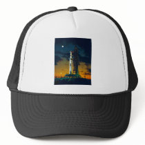 Apollo 4 Saturn V on Pad A Launch Complex 39 Trucker Hats