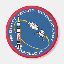 Apollo 9: McDivitt, Scott & Schweickart Refrigerator Magnet