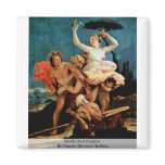 Apollo And Daphne By Tiepolo Giovanni Battista Refrigerator Magnet