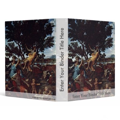 Apollo And Daphne (Detail) By Poussin Nicolas 3 Ring Binders by Artcollection