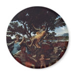 Apollo And Daphne (Detail) By Poussin Nicolas Fridge Magnets