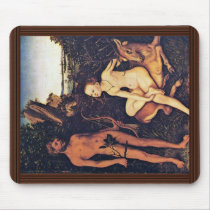 Apollo And Diana In The Forest Landscape, Apollo A Mouse Pads