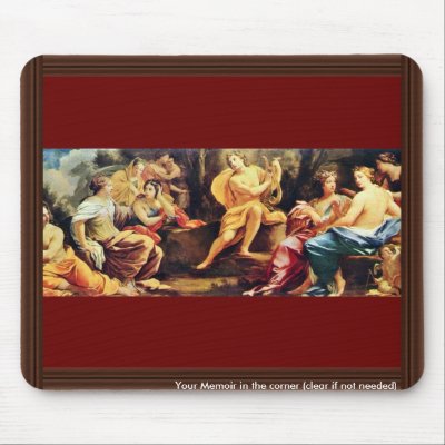 Apollo And The Muses,  By Vouet Simon Mousepad by Artcollection