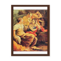 Apollo And The Muses, Detail By Vouet Simon Post Card
