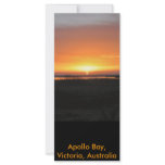 Apollo Bay sunset Customized Rack Card