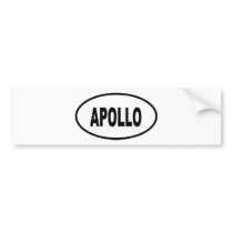 APOLLO BUMPER STICKER