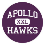 Apollo - Hawks - High School - Glendale Arizona Round Sticker