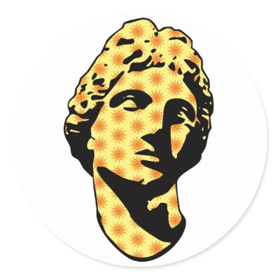Apollo marble statue stickers by nassosvakalis