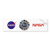 Apollo Program Commemorative Logo Bumper Sticker