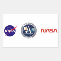 Apollo Program Logo Rectangle Sticker