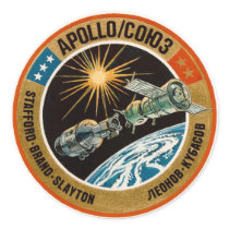 Apollo–Soyuz Test Project Round Stickers