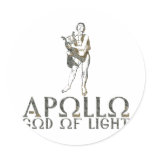 Apollo Round Stickers